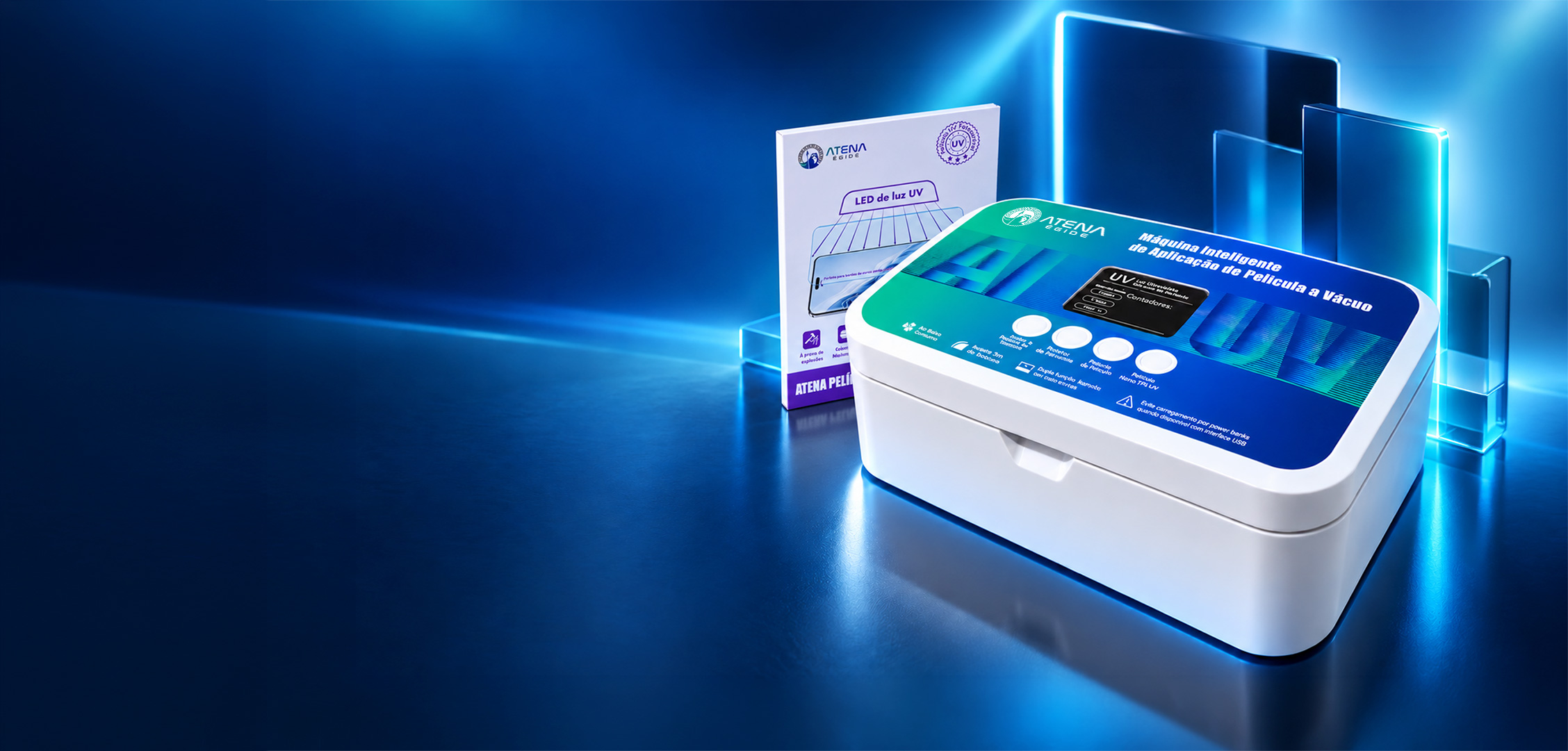 MÁQUINA UV ATENA ÉGIDE + ATENA UV EDGE